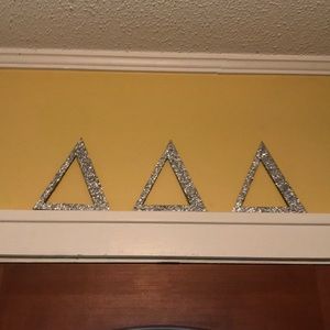 DDD Sparkle triangle wall hanging decoration